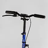 Самокат алюмінієвий Best Scooter BS-72725 (4) "Factor", ручне дискове гальмо, діаметр PU коліс - 200мм, 2 амортизатори,, фото 2