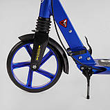 Самокат алюмінієвий Best Scooter BS-72725 (4) "Factor", ручне дискове гальмо, діаметр PU коліс - 200мм, 2 амортизатори,, фото 3