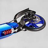 Самокат алюмінієвий Best Scooter BS-72725 (4) "Factor", ручне дискове гальмо, діаметр PU коліс - 200мм, 2 амортизатори,, фото 6