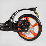 Самокат алюмінієвий Best Scooter BS-98033 (4) "Factor", ручне дискове гальмо, діаметр PU коліс - 200мм, 2 амортизатори,, фото 4