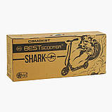 Самокат двоколісний "Best Scooter" SH-10042 (4) "SHARK", з ручним гальмом, затискач керма, колеса PU - 20 см, 1 амортизатор, в, фото 2