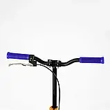 Самокат двоколісний "Best Scooter" SH-10042 (4) "SHARK", з ручним гальмом, затискач керма, колеса PU - 20 см, 1 амортизатор, в, фото 3