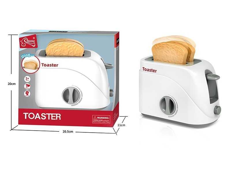 Тостер F 2302 (36/2) механічний, муляжі шматочків хлібу, в коробці, фото 1