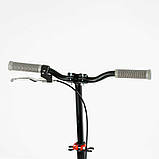 Самокат двоколісний "Best Scooter" SH-25048 (4) "SHARK", з ручним гальмом, затискач керма, колеса PU - 20 см, 1 амортизатор, в, фото 3