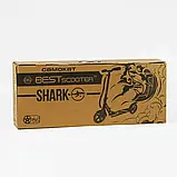 Самокат двоколісний "Best Scooter" SH-50730 (4) "SHARK", з ручним гальмом, затискач керма, колеса PU - 20 см, 1 амортизатор, в, фото 2