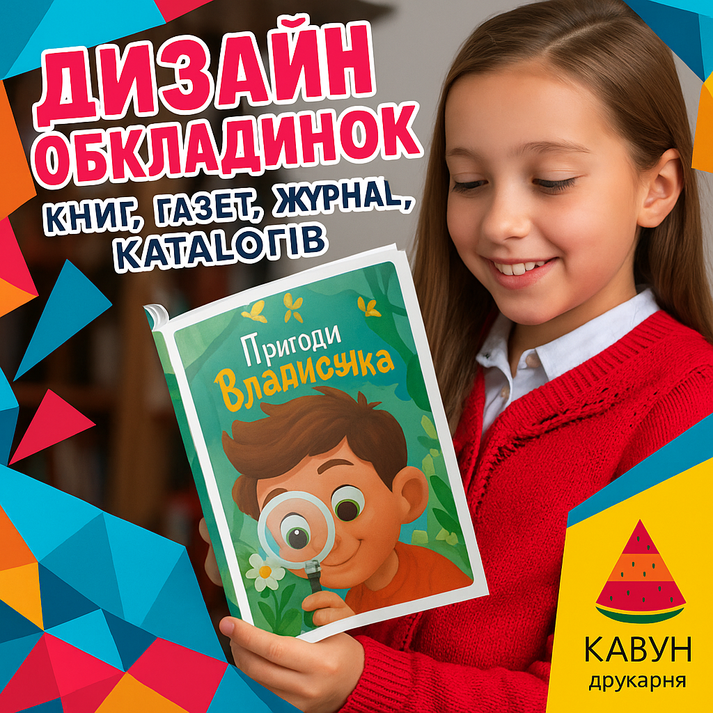 Дизайн обкладинок книг, газет, журналів, каталогів