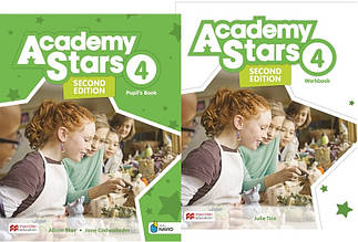 Комплект: Academy Stars Second Edition 4 Pupil's Book + Workbook (Підручник + зошит) Англійська мова. 4 клас