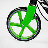 Самокат двоколісний Skyper Neon 36719 сталева рама, ручне гальмо, колеса PU, фото 5
