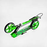 Самокат двоколісний Skyper Neon 36719 сталева рама, ручне гальмо, колеса PU, фото 8