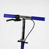 Самокат двоколісний Skyper Neon 41417 сталева рама, ручне гальмо, колеса PU, фото 3