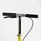 Самокат двоколісний Skyper Neon 81483 сталева рама, ручне гальмо, колеса PU, фото 3