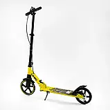 Самокат двоколісний "Skyper Unic" UN-80064 (4) ручне дискове гальмо, колеса PU 200мм, 1 амортизатор передній, у коробці, фото 3