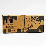 Самокат двоколісний "Skyper Unic" UN-80064 (4) ручне дискове гальмо, колеса PU 200мм, 1 амортизатор передній, у коробці, фото 8