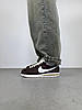 Жіночі чоловічі кросівки Nike Cortez Brown коричневі Найк Кортез замша нейлон, фото 8
