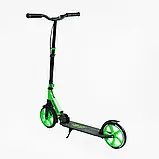 Самокат двоколісний "Skyper" S - 95019 (4) "Sirius", салатово-чорний, колеса PU 200 мм, 1 амортизатор, ручне гальмо, в коробці, фото 4