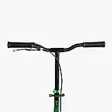 Самокат двоколісний "Skyper" S - 95019 (4) "Sirius", салатово-чорний, колеса PU 200 мм, 1 амортизатор, ручне гальмо, в коробці, фото 5