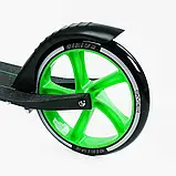 Самокат двоколісний "Skyper" S - 95019 (4) "Sirius", салатово-чорний, колеса PU 200 мм, 1 амортизатор, ручне гальмо, в коробці, фото 7