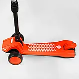 Самокат триколісний LT-12857 Best Scooter з парогенератором (6) складне кермо, ЗВУК МАШИНИ, ДИМ, СВІТЛО, пластмасовий, колеса PU, фото 4