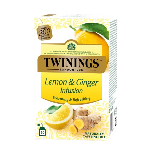 Чай Twinings фруктовий лимон та імбір в пакетиках (20х1,5г)