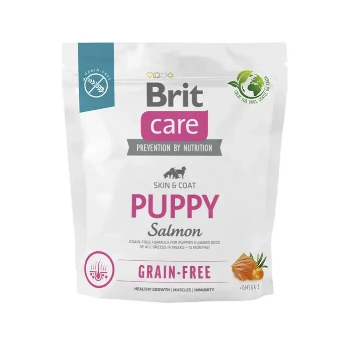 Brit Care (Брит кеа) Grain-free Puppy Salmon корм для цуценят і молодих собак всіх порід, з лососем, 1 кг