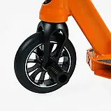 Самокат трюкових Best Scooter 18378 (1) HIC-система, Пегі, алюмінієвий диск і дека, колеса PU d-110мм, ширина керма - 52 см,, фото 5