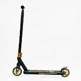 Самокат трюкових Best Scooter 51738 (1) HIC-система, Пегі, алюмінієвий диск і дека, колеса PU d-110 мм, ширина керма - 52 см,, фото 3