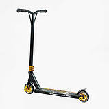 Самокат трюкових Best Scooter 51738 (1) HIC-система, Пегі, алюмінієвий диск і дека, колеса PU d-110 мм, ширина керма - 52 см,, фото 4