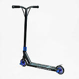 Самокат трюковий Best Scooter 54528 (1) HIC-система, ПЕГИ, алюмінієвий диск та дека, колеса PU d-110мм, ширина керма-52см, висота, фото 4