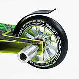 Самокат трюкових Best Scooter 57870 (1) HIC-система, Пегі, алюмінієвий диск і дека, колеса PU d-110 мм, ширина керма - 52 см,, фото 6