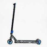 Самокат трюковий Best Scooter BS-99808 (4) HIC-система, ПЕГИ, алюмінієвий диск та дека з ПРИНТОМ, колеса PU, d = 110мм, ширина, фото 3