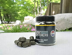 Насадочні пелетси Carp Catchers Black Halibut Hook Pre-Drilled 150г 14мм