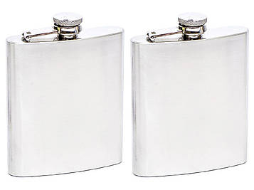 Фляга для алкоголю з нержавіючої сталі 200 мл Набір 2 шт