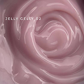 Гель-желе для нарощення нігтів Touch Jelly Gelly №2 лілово-рожевий, 15 мл