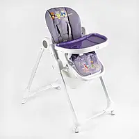 Стільчик для годування Joy K-60290 (1) мягкий чохол ПВХ, 4 колеса, з’ємний столик, кошик, в коробці