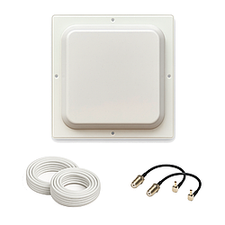 Антенний 4G MIMO комплект антена R-Net квадрат 2х17 Дб з кабелем та перехідниками