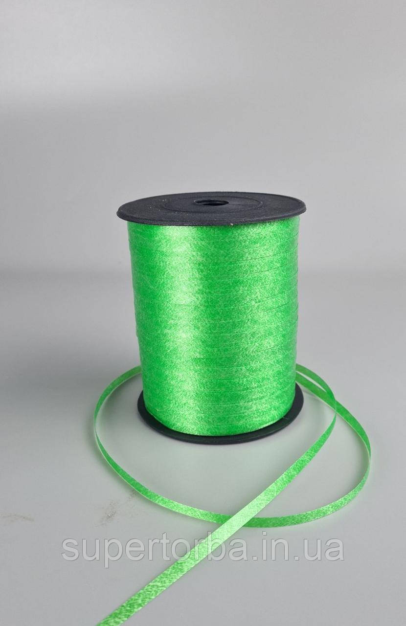 Стрічка для повітряних куль і подарунків 300 метрів зелена (1 пачка), фото 1