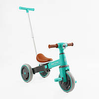 Велосипед триколісний Best Trike з батьківською ручкою (колеса передні 10", задні 8") Синій