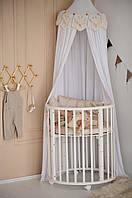 Дитяче ліжечко трансформер «Сонечко» 8в1 тм Кузя