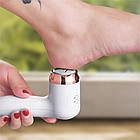 Електрична пемза для ніг з 2 насадками, USB / Апарат для педикюру / Пилка для ніг, фото 3