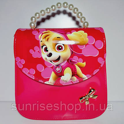 Дитяча лакова велика сумочка-рюкзак, фото 1