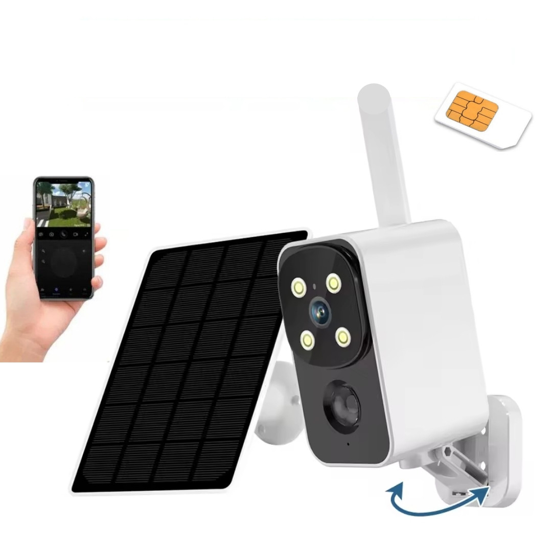 Сонячна IP-камера безпеки з SIM-картою LS VISION BC3-4G 4MP solar. UBox, фото 1