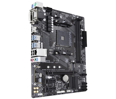 Материнська плата Gigabyte GA-A320M-S2H Socket AM4 (GA-A320M-S2H) Б/В, фото 2