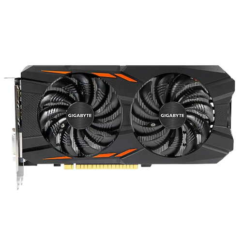 Відеокарта GeForce GTX 1050 Ti 4GB Gigabyte WindForce OC (GV-N105TWF2OC-4GD) Б/В