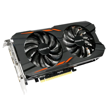 Відеокарта GeForce GTX 1050 Ti 4GB Gigabyte WindForce OC (GV-N105TWF2OC-4GD) Б/В, фото 3