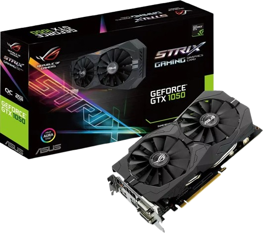 Відеокарта GeForce GTX 1050 2GB Asus ROG Strix Gaming OC (ROG STRIX-GTX1050-O2G-GAMING) Б/В