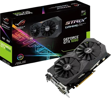 Відеокарта GeForce GTX 1050 2GB Asus ROG Strix Gaming OC (ROG STRIX-GTX1050-O2G-GAMING) Б/В, фото 1
