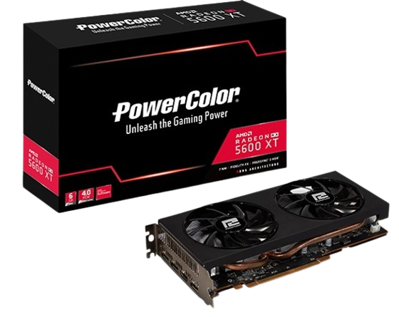 Відеокарта AMD Radeon RX 5600 XT 6GB PowerColor (AXRX 5600XT 6GBD6-3DH/OC) Б/В