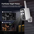 Сонячна IP-камера безпеки з SIM-картою LS VISION BC3-4G 4MP solar. UBox, фото 5