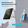Сонячна IP-камера безпеки з SIM-картою LS VISION BC3-4G 4MP solar. UBox, фото 8