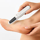 Електрична пемза для ніг + 2 насадки, з USB / Акумуляторна терка для п'ят / Пилка для ніг / Скребок для п'ят, фото 2